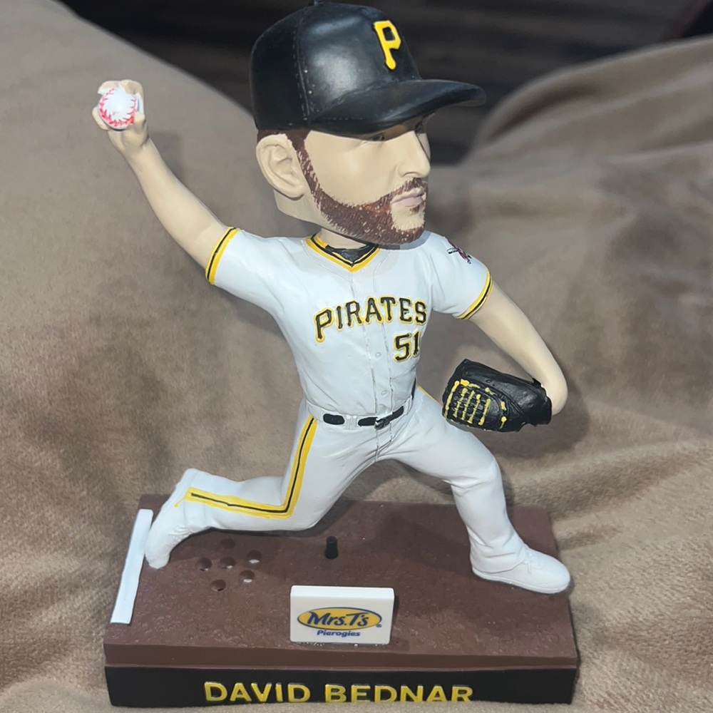 Pittsburgh pirates, bobble head. David Bednar, NIB, MLB